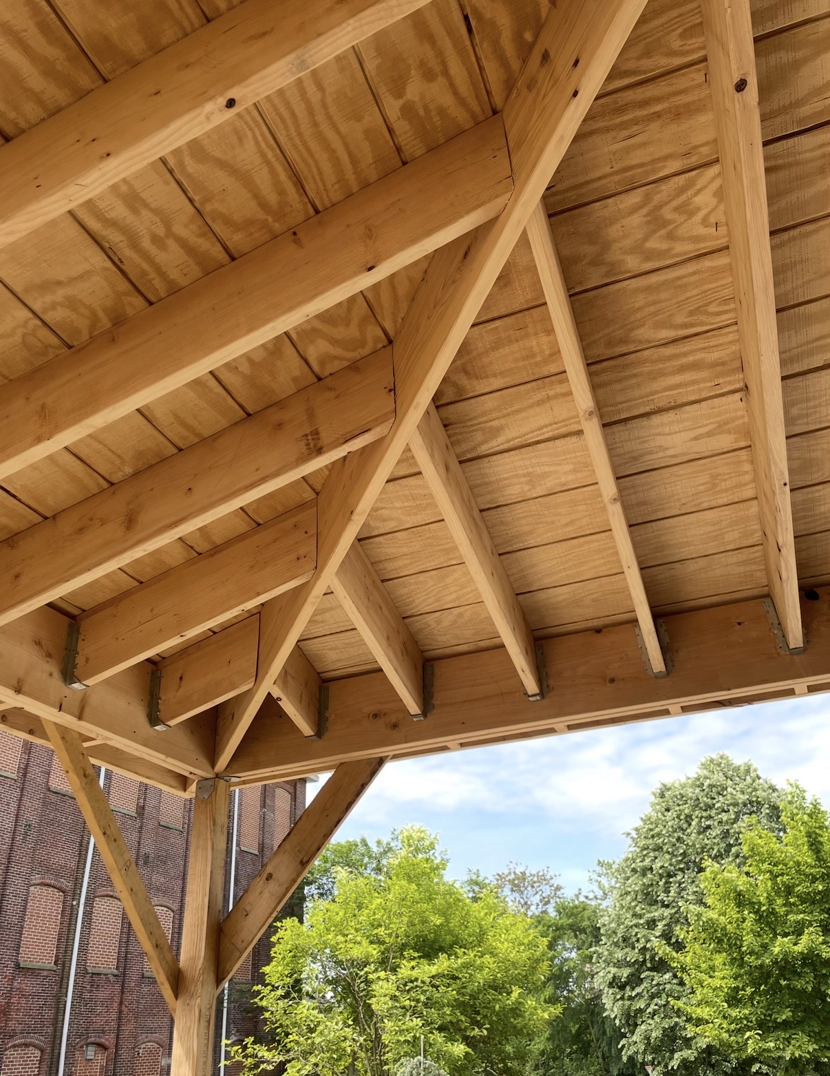 Scott Wiltshire on a freshly built composite deck overlooking the Cape May marshes